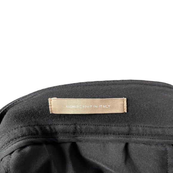 Talbots Luxe Italian Knit Flared Leg Pants Size 14W Black Stretch Button Career - Picture 5 of 10